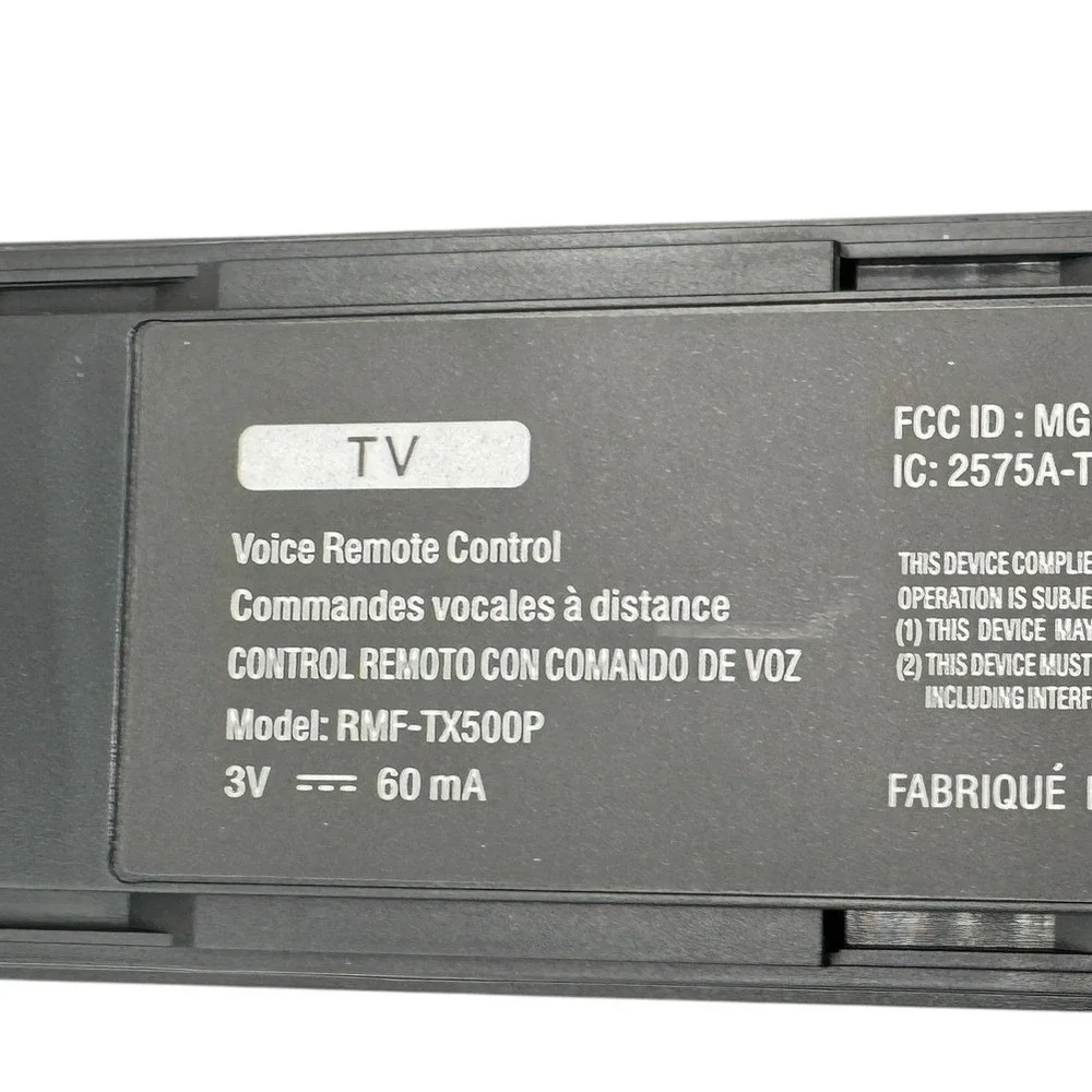 Sony RMF-TX500P Voice Remote Control for Smart TV Black Netflix Google Play